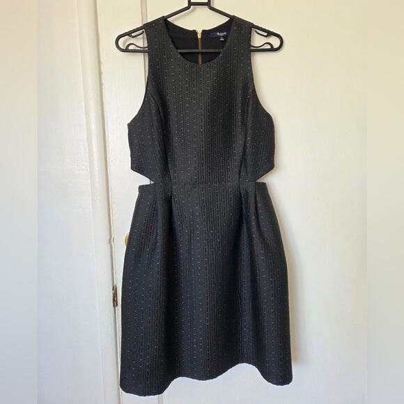 Madewell Nightfall Jacquard Cut Out Sleeveless Dress 4 - Picture 8 of 10